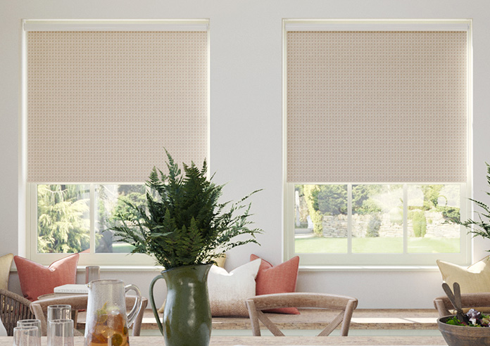 Leaf Tile, Soft Truffle - Twist&Fit Roller Blind - Image 3